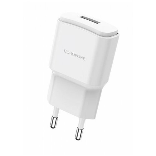 фото Зарядное устройство borofone ba48a 2.1, one usb, micro cable, white