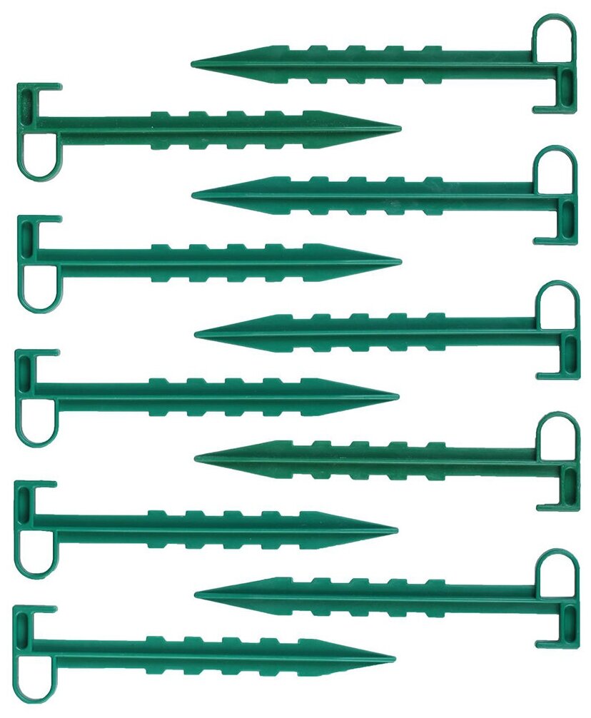 Набор колышков для зажима укрывного материала h = 14 см набор 10 шт.