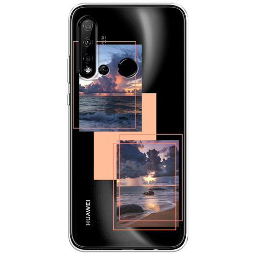 Силиконовый чехол на Huawei Nova 5i / Хуавей Нова 5i Sky collage, прозрачный силиконовый чехол на huawei nova 5i хуавей нова 5i cute girl collage прозрачный