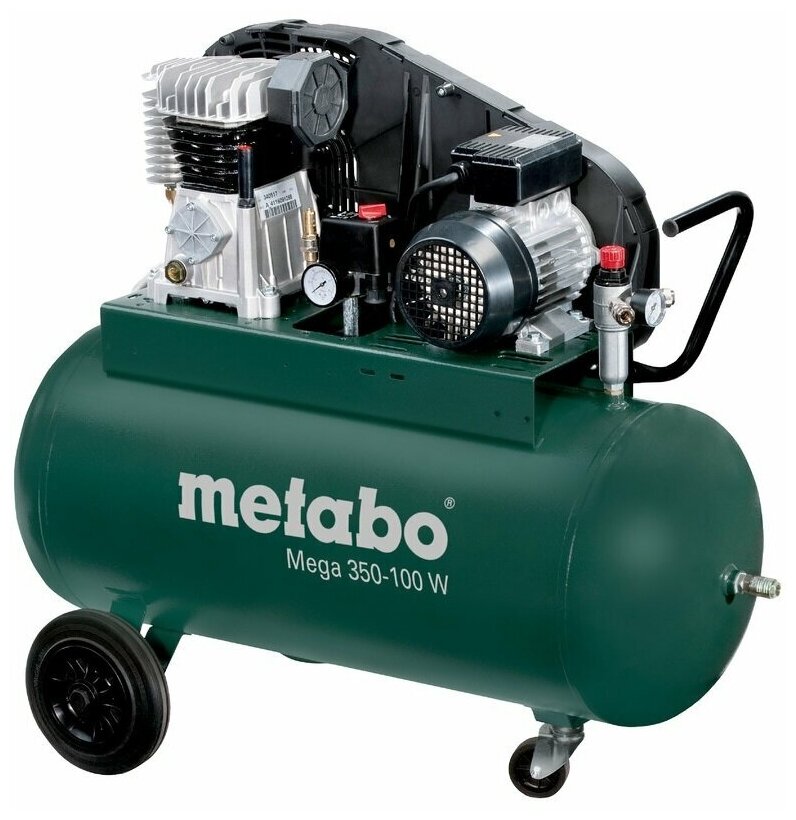 Компрессор масляный Metabo (601538000) MEGA 350-100 W 90 л 2,2 кВт