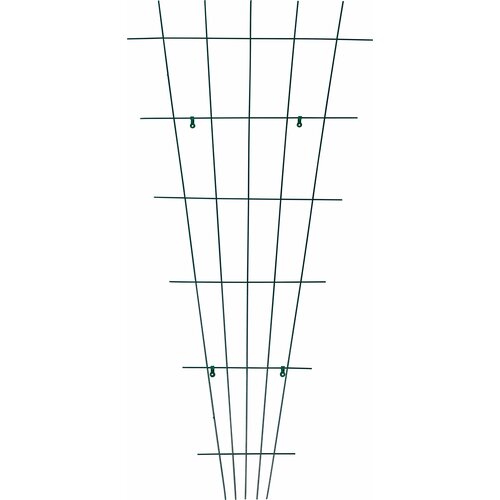 Шпалера для вьющихся растений веерная OBI 150x75 см сталь зеленая