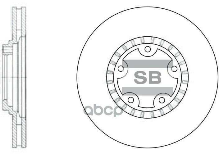 Диск Тормозной Передний Hyundai Porter 2 Sangsin Brake Sd1030 Sangsin brake арт. SD1030