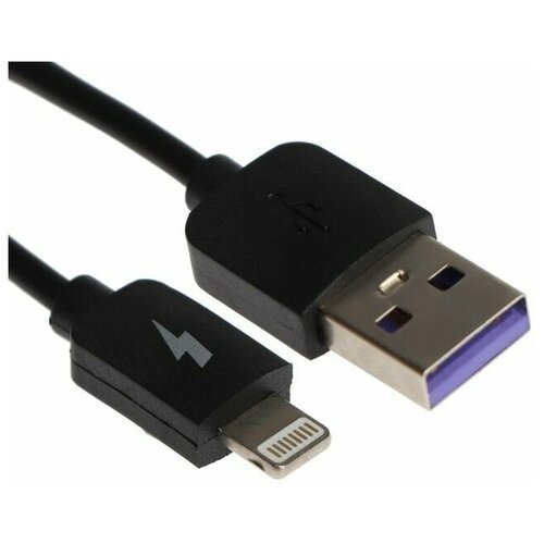 Data-кабели Exployd Кабель Exployd EX-K-1385, Lightning - USB, 2.4 А, 0.25 м, силиконовая оплетка, черный