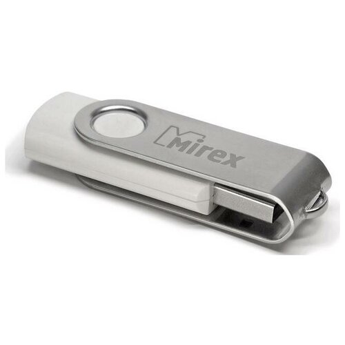 Флеш накопитель 16GB Mirex Swivel, USB 2.0, Белый