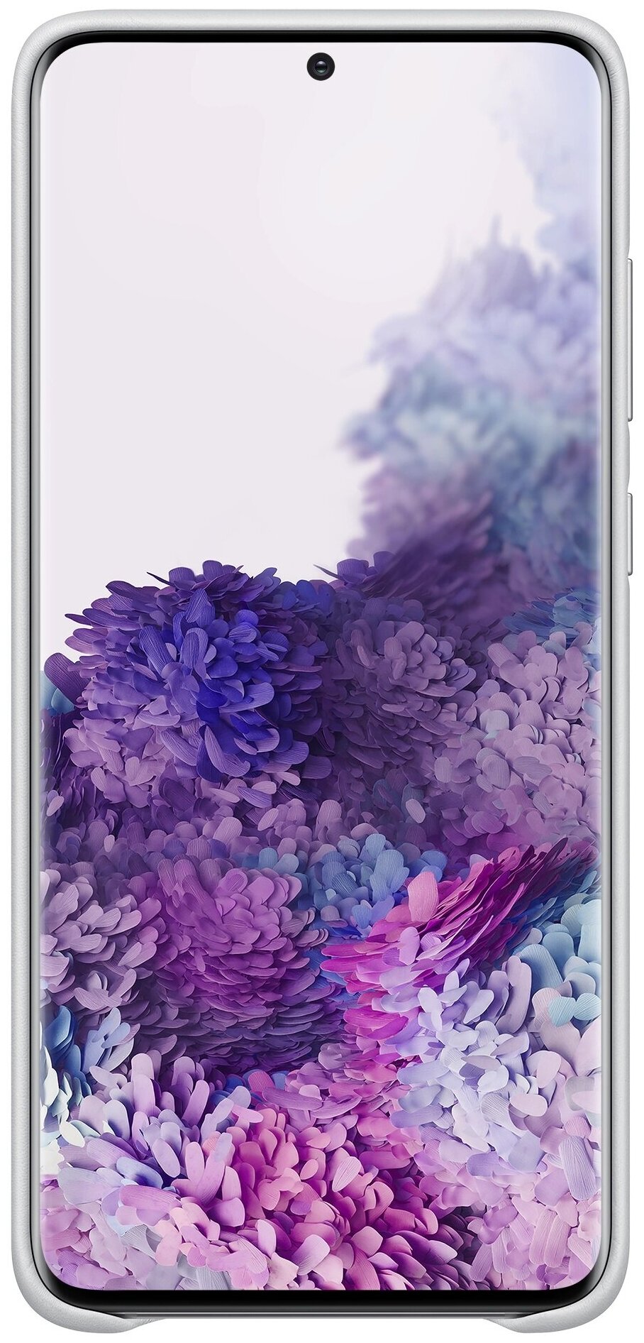 Чехол (клип-кейс) SAMSUNG Leather Cover, для Samsung Galaxy S20+, серебристый [ef-vg985lsegru] - фото №2