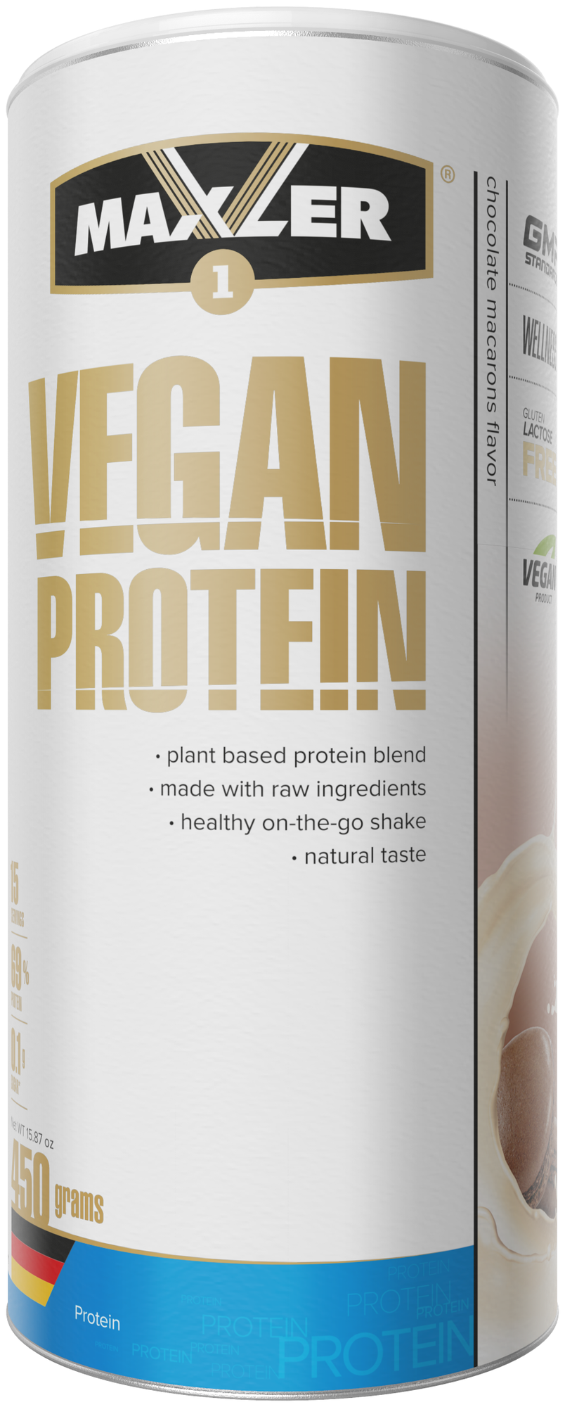 Растительный протеин Maxler Vegan Protein, 450 г.(шоколадный макарон)