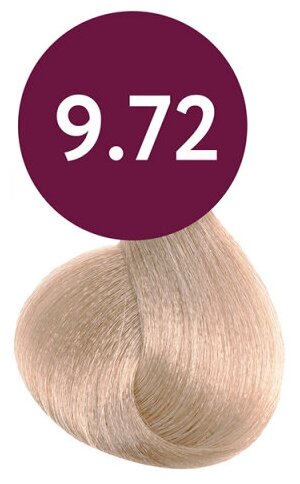 Краска для волос Ollin Professional MEGAPOLIS New безаммиачный масляный краситель 50мл, Цвет 9-72 Блондин коричнево-фиолетовый