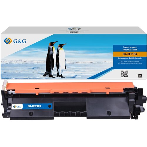 тонер trhm203 для hp laserjet m132a m104a m132nw m132fn m104w m277sdn static control 1 кг G&G Тонер-картридж совместимый SEINE G&G GG-CF218A CF218A черный 1.4K