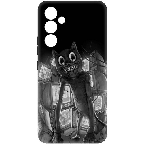 Чехол-накладка Krutoff Soft Case Хаги Ваги - Картун Кэт для Samsung Galaxy A54 5G (A546) черный чехол накладка krutoff soft case хаги ваги мини хаги для samsung galaxy a54 5g a546 черный