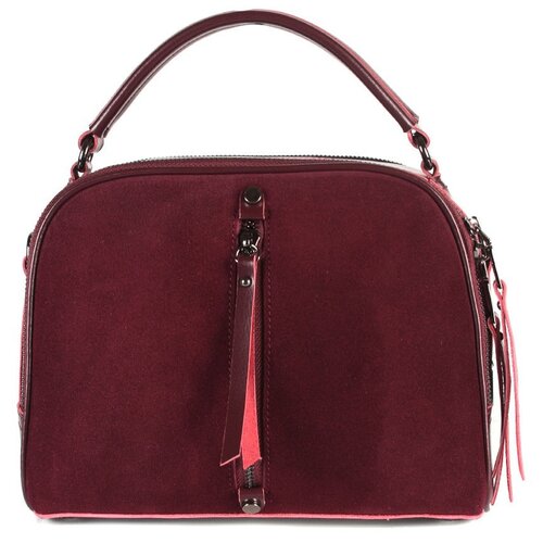 фото Сумка женская натуральная кожа meyninger св0077/сливовый1, модель кросс-боди