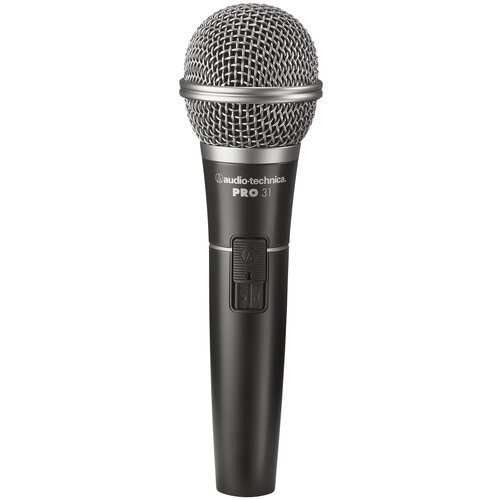 Микрофон проводной Audio-Technica PRO31 разъем XLR 3 pin M чёрныйсеребристый 885300₽