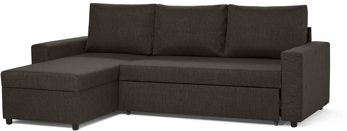 Угловой диван-кровать Hoff Торонто, универсальный угол, цвет кофейный