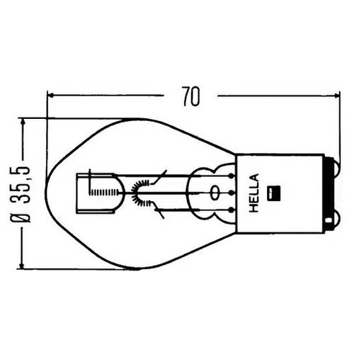 фото Лампа накаливания hella 8gd 002 084-151