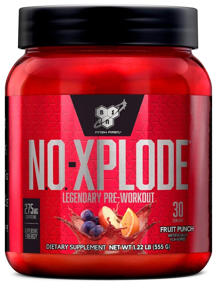 Предтренировочные комплекс BSN N.O. - Xplode 3.3 1,22 lb Fruit Punch