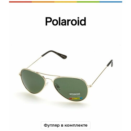 Солнцезащитные очки Polaroid, зеленый