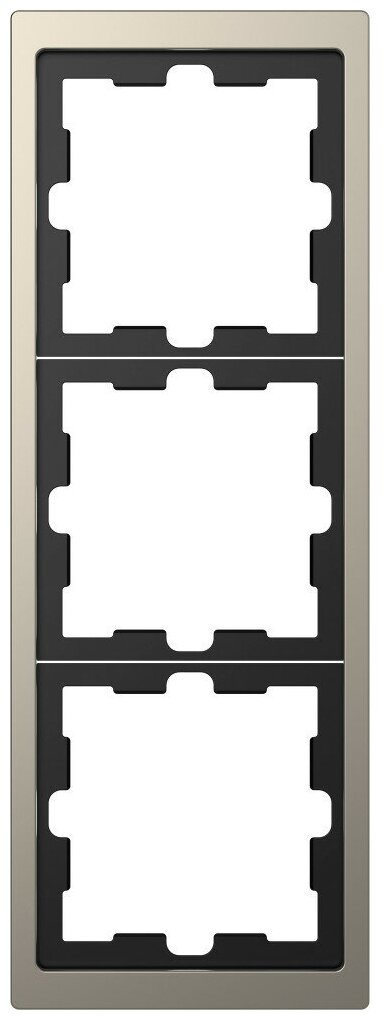 Schneider Electric Merten D-Life Никель Рамка 3-ая MTN4030-6550