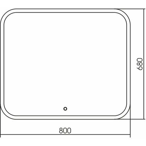 Зеркало Grossman Comfort 800*680 с сенсорным выключателем