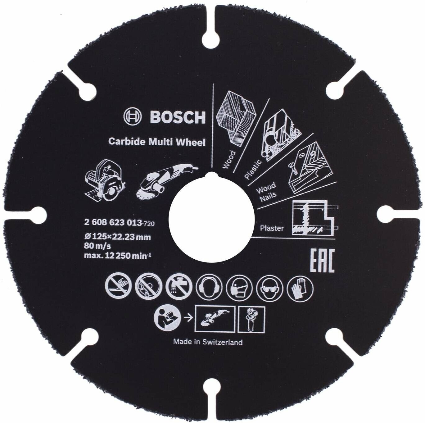 Набор отрезных дисков BOSCH Multi Wheel 2608623013, 125 мм, 1 шт.