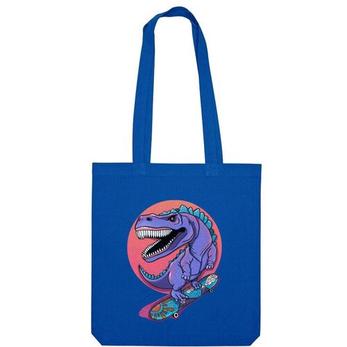 Сумка шоппер Us Basic, синий сумка динозавр скейтбордист зеленый