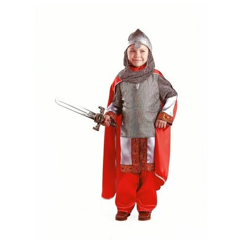 фото Карнавальный костюм «богатырь», текстиль, размер 32, рост 122 см mikimarket
