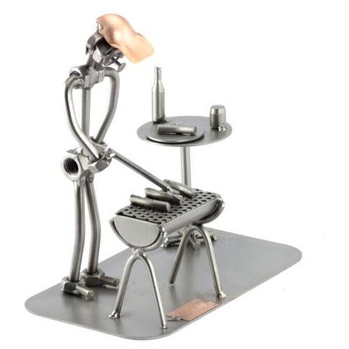 Оригинальная металлическая статуэтка ручной работы Барбекю