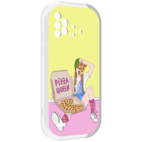 Чехол MyPads королева-пиццы женский для UMIDIGI Bison X10 / X10 Pro задняя-панель-накладка-бампер