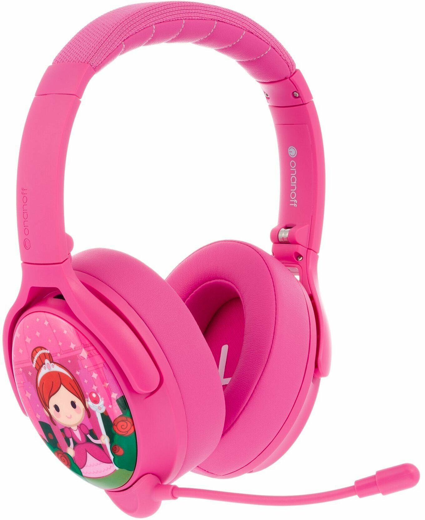 Детские беспроводные блютуз наушники ONANOFF Buddyphones Cosmos+ розовый