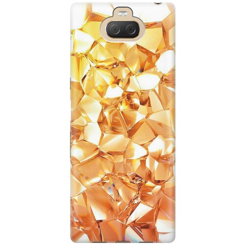 фото Re:pa накладка transparent для sony xperia 10 plus с принтом "янтарные камни"