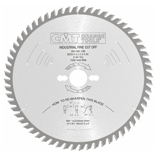 Пильный диск CMT 285.060.10M 250х30 мм