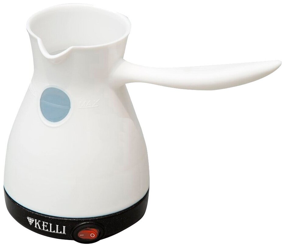 Турка электрическая Kelli KL-1445 / 600 мл / 850 Вт / белая