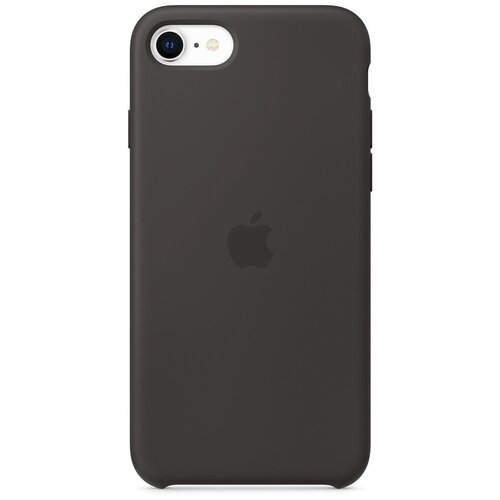 Чехол Apple силиконовый для iPhone SE 2020, черный чехол apple mt3c3fe a