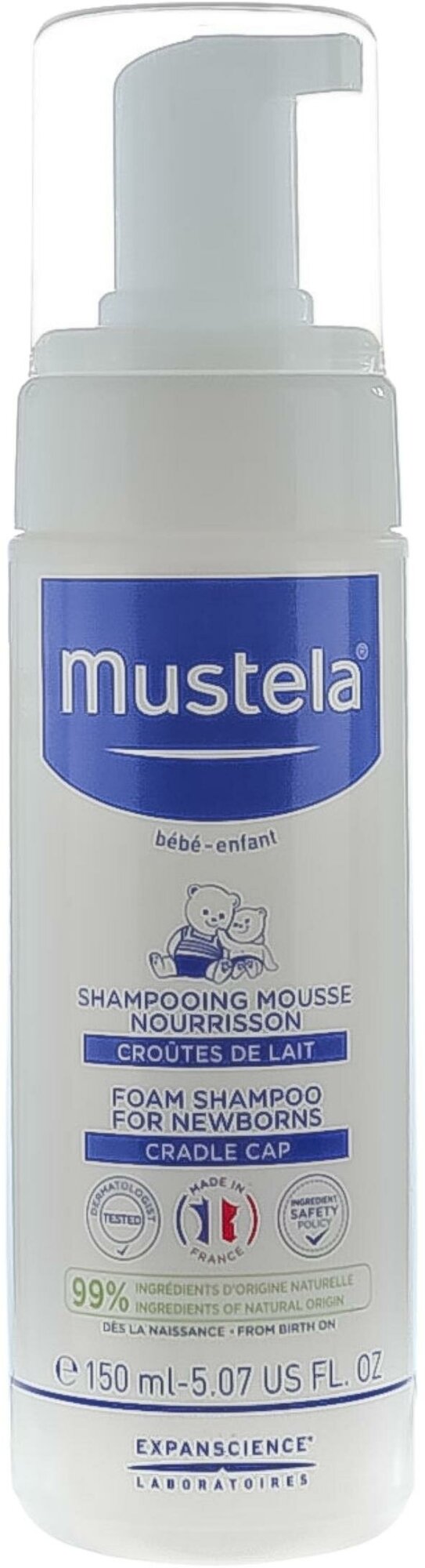 Mustela Шампунь-пенка от молочных корочек для новорожденных 150 мл (Mustela, ) - фото №10