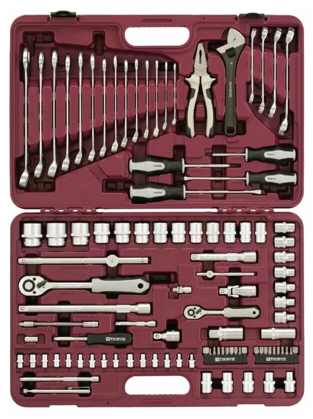 Набор инструментов THORVIK 1/4, 1/2 101 предмет