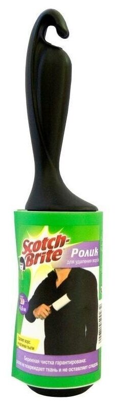 Ролик для чистки одежды 3М Scotch-Brite универсальный 30 листов 71138