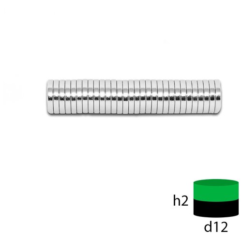 Неодимовый магнит 12х2 мм.