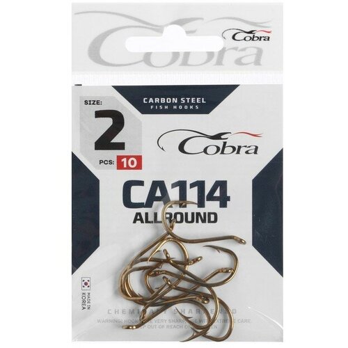 фото Крючки cobra allround, серия ca114, № 2, 10 шт.