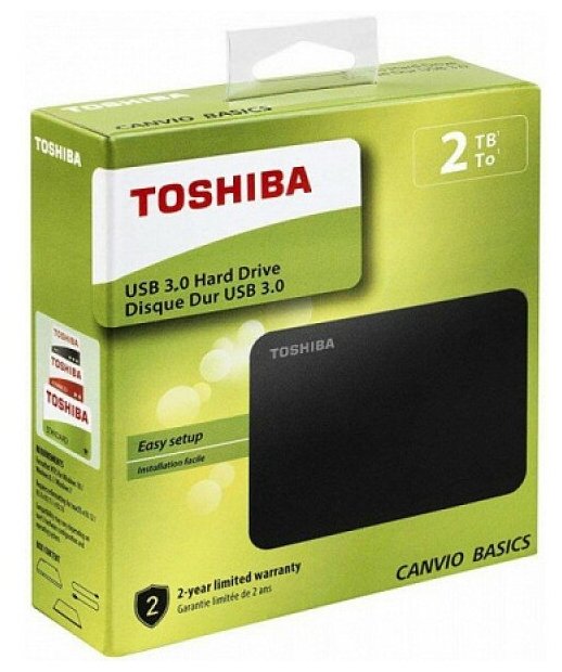 Внешний жесткий диск TOSHIBA Canvio Basics 2TB, 2.5