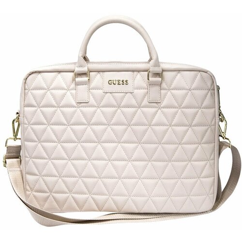 Сумка Guess Quilted для ноутбука до 15 дюймов, розовая