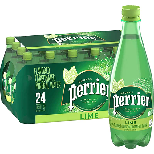 Вода Perrier / Перье 0.5 Лайм литра, газ, пэт, 24 шт.