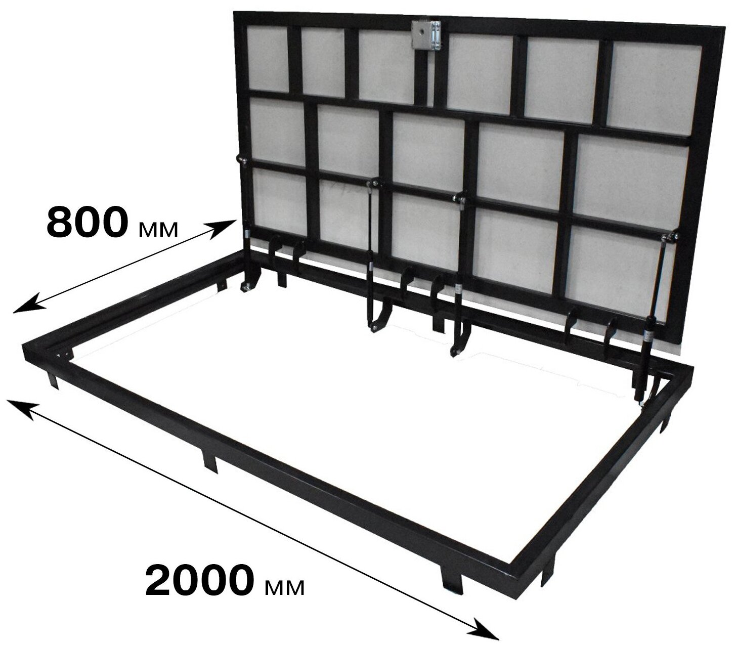 Напольный люк в подвал 800х2000 мм усиленная рама из профильной трубы - фотография № 1