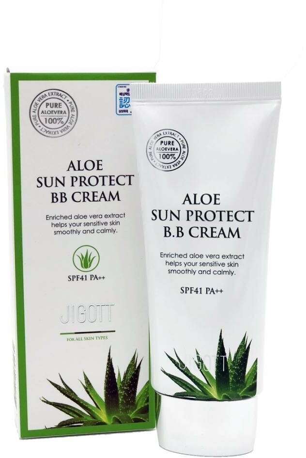 JIGOTT Aloe Sun Protect BB Cream Spf41 PA++ ВВ-крем с экстрактом алоэ