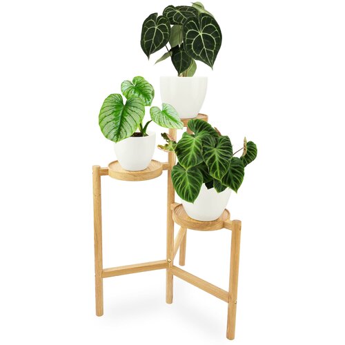 Подставка для цветов этажерка для растений Flora Urban IKEA 3 полки Дуб натуральный 8271₽