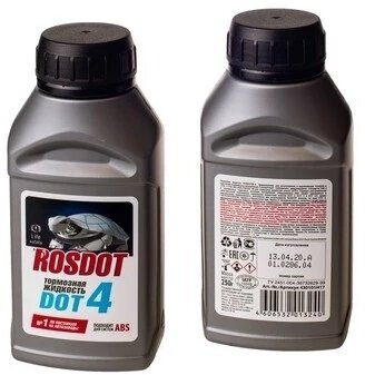 Тормозная Жидкость Dot 4, 0,25Л ROSDOT арт. 430101H17