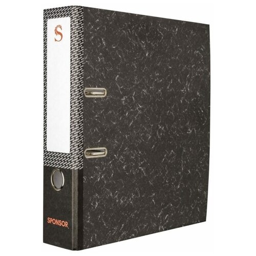 Sponsor Папка-регистратор цвет: черный мрамор, 80 мм