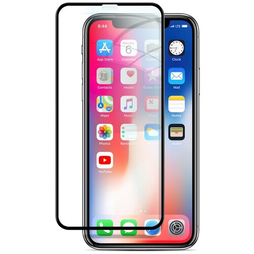 Защитное стекло Full Screen Full Glue для iPhone 11/Xr (Black)