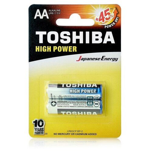 Батарейка щелочная Toshiba LR6/2BL 2 штуки