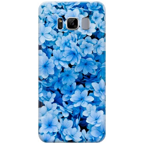 фото Re:pa накладка transparent для samsung galaxy s8 с принтом "голубые цветочки"