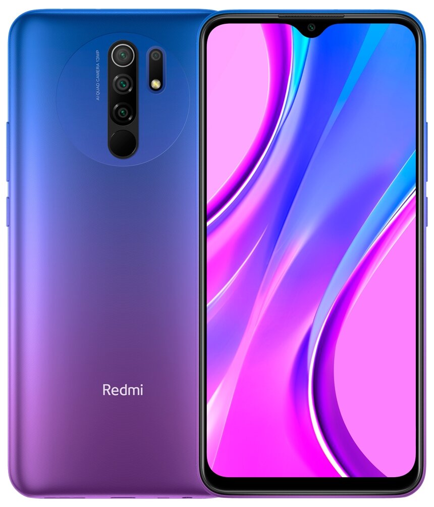 Смартфон Xiaomi Redmi 9 4/64 ГБ Global, Dual nano SIM, фиолетовый закат