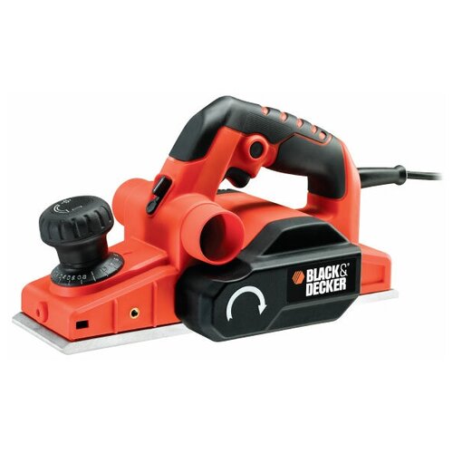 Сетевой электрорубанок BLACK+DECKER KW750K, 750 Вт оранжевый/черный