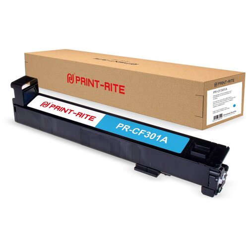 Картридж Print-Rite PR-CF301A 30000стр Голубой print rite тонер картридж совместимый принтрайт print rite pr cf301a cf301a синий 30k